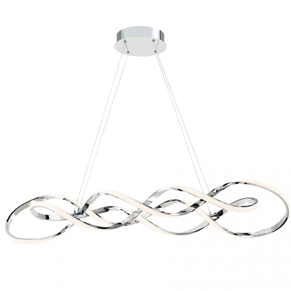 Dweled Interlace 39in LED Pendant 3000K in Chrome PD-478 - main